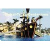 Customized Fiberglass Pirate Ship / Corsair Aqua Play Water Park Equipment