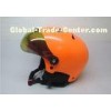Orange Custom Snow Helmet Visor Abs Shell 10 Vent Hole Adjustable Strap