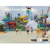 Children Aquaplay Water Playground Equipment With Water Slides , Valves , Water Cannons