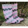 Printed PVC Rain Boots for Ladies,Fashion Anti-Slip Gum Boots