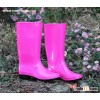 Pink Fashion Rain PVC Boots For Women, New Style Waterproof Gum Boots