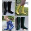 Fashion Rubber Rain Boot, Printing Rubber Rain Boots, Rubber Boot