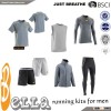 grey color high end mens dry fit sports wear running tight pant nylon running suit running apparel r