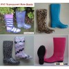 Practical  PVC Rain Boots, Women Transparent Boots, Fashion Rain Shoes, Water Boots for Ladies