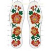 Cheap and Traditional Cross-stitch Insoles--Flower