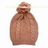 Women's Knitted Hat in Nude Trend, New Fashionable Design