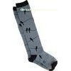 Anti - Bacterial Light Weight Quick Dry Grey Microfiber socks , Knee High Tube Socks For Men