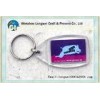 Transparent plastic photo keychain customized Blank / photo frame key chains