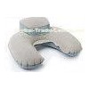Comfortable grey Inflatable travel neck pillow , Customized inflatable neck rest