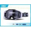 Black anti fog over glasses motorcycle goggle with single / double lens