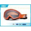Transparent Lens Shinny Orange Frame clear Motorcycle Goggles MX Glasses
