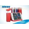 Goatskin Red Apple iPhone Mini Leather Case and Cover With Card Wallet