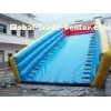 0.55mm PVC tarpaulin Inflatable zorb ball ramp with long Inflated slide and air blower