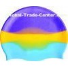 Washable Mulit Color Elasticity Silicone Swim Caps Durable Waterproof