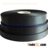 Black Double Face Woven Edge Fabric Label
