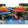 Open Close Style Fiberglass Water Two Slides, Body Slide Equipment 8m Height