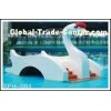 Water Park Equipment Small Swan Kids Water Slide, Fiberglass Water Pool Slides For Kids