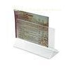 Custom Plastic Acrylic Table Menu Holder For Retail Stores / Restaurant