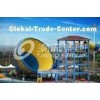 Adult Fiberglass Water Slides 16m Height 4 Persons / Time 42*60m Floor Space