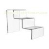 Multi-Use Fall Resistant Elegant Transparent 3 Step Acrylic Display Stand