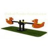 Orange Seesaw Playground Equipment Color Options Abrasion Resistance