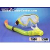 Junior safety yellow color or custom made snorkel mask glasses for 3 to 7 years
