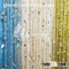Multicolor Warp Knitting String Curtain With Silver Leather