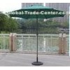 Non - tilted Outdoor Patio Umbrellas With Straight Stand / Heat Transfer Printing OEM