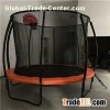 10FT New Round Spring Trampoline With Curved Poles