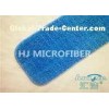 Blue 80% Polyester Commercial Microfiber Floor Mop Pads With Velcro