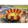 Aqua Park Equipment Fiberglass Water Slides, 19m Height Waterpark Super Bowl For 2 People