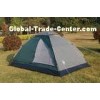 Single Layer Fabric Water Resistant Camping Gear Tent / Waterproof Family Tent