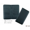 Classic long pattern leather passport holder