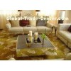 Yellow Hand Tufted Wool Carpet , Handmade Rugs For Living Room Banquet Hall