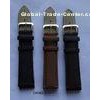 Black, Brown, Blue, White Calf Leather Wrist Watch Bands 8 - 32mm With PU Lining, 601A / 1312S Buckl