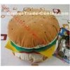 Large Funky Hamburger Soft Toy Pillow , Fashion PP Cotton Decorative Sofa Cushions