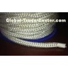 White Fireproof High Temperature Fiberglass Round Rope For Insulation
