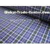 Cotton Wool Yarn Dyed, twill weave, check fabric with liquid ammonia finish