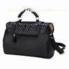 Black Winter Crocheted Hand Bags Tote For Weekend Hiking / Casual Sport