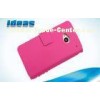 Flip HTC PU Leather Phone Case Wallet / HTC ONE M7 Cell Phone Pouch
