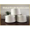 Natural White Polyester Knitting Yarn Ring Spun Yarn 30S On Paper Core