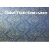 Navy Blue Noise Reduction Acoustic Fabric Wall Panels with Gold Stamp