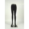 Women Sporty Cotton Spandex Leggings , Navy Blue Hue Opaque Tights