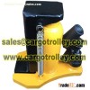 Lifting toe jack for low clearance moving works