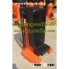 Lower toe jack with safety valve for overload protection