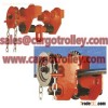 Geared trolley for any beam width