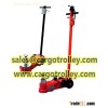 Air hydraulic jack applied on lifting up low clearance vehicles