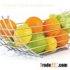Kitchen Rectangle Fruit Basket With Stainless Steel Plate