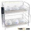 Kitchen Accessories Durable Stainless Steel 2 Tiers Dish Drying Racks