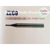Double flutes micro end mill with parallel shank